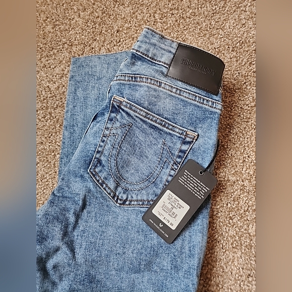 NWT  True Religion Women's Collette Slim Straight fit jean Sz 25 NWT  mid rise - Picture 8 of 13